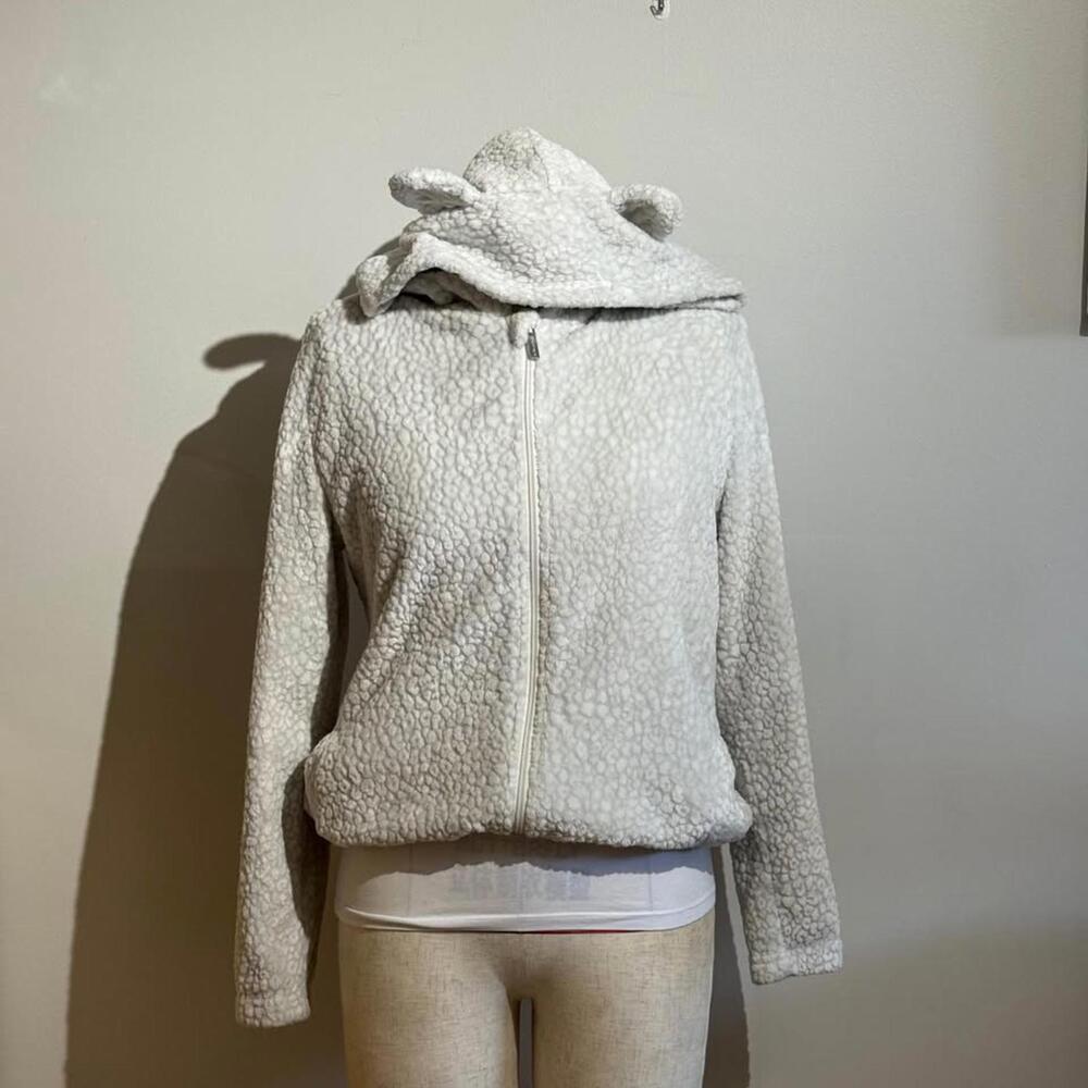 La Vie‎ En Rose Lamb Hooded Fleece Jacket Women's S